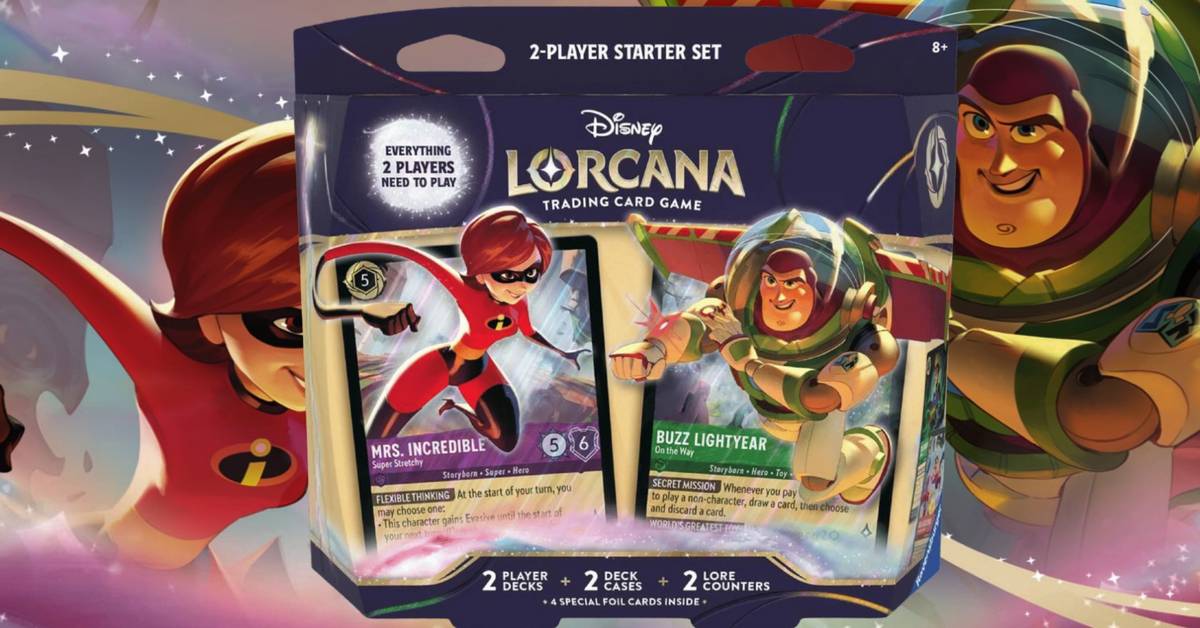 Exploring Disney Lorcana's New 2-Player Starter Set for Pixar Fans